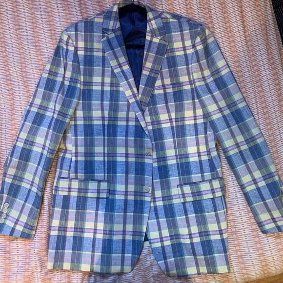 Men’s ClubRoom Plaid Sport Coat - Picture 1 of 8